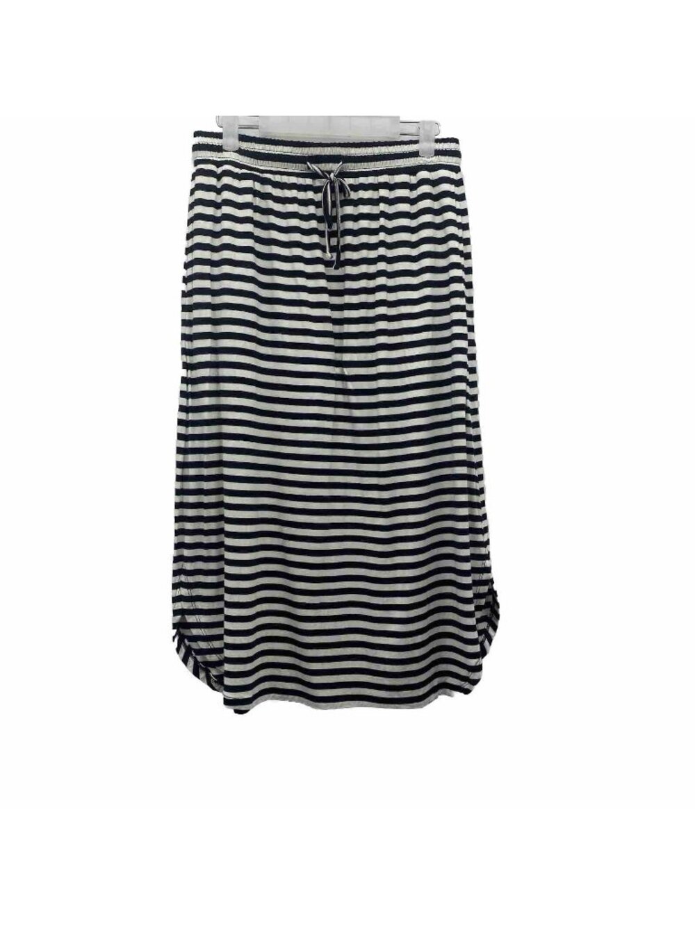 Knit Skirt Striped Womens Size Small Rayon Pockets Casual Comfort